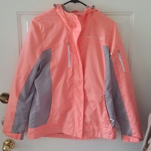 Bright Coral Rain Jacket